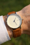 The Gentleman's Choice | Black & Cream Minimalist Watch | Premium Leather