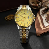 Heritage Excellence Two-Tone Gold & Steel Executive Watch with Triple Date Display