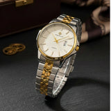 Heritage Excellence Two-Tone Gold & Steel Executive Watch with Triple Date Display