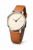 The Gentleman's Choice | Black & Cream Minimalist Watch | Premium Leather