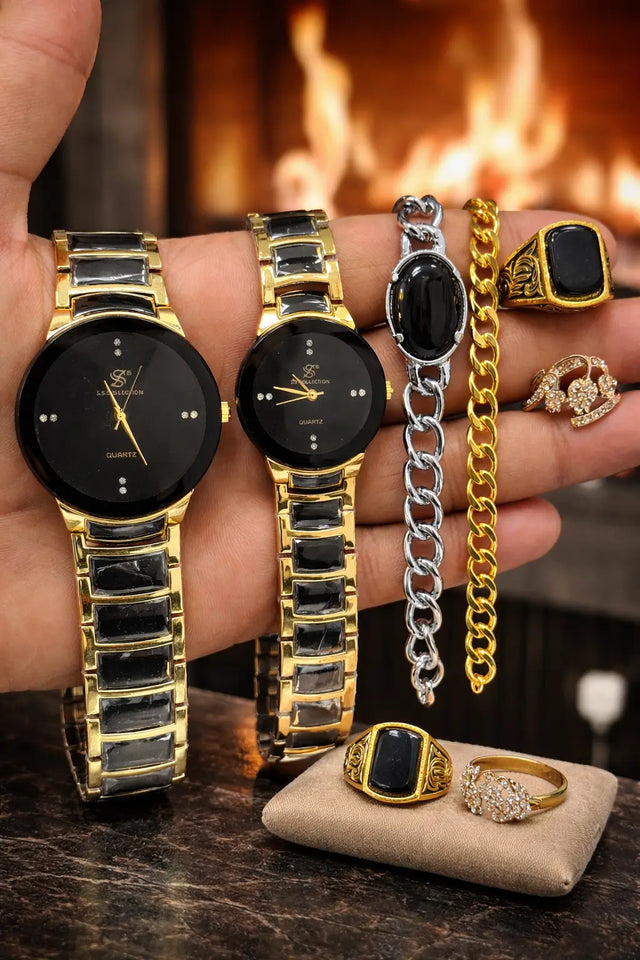 Ultimate "His & Hers" Luxury Bundle get 2 bracelet + 2 rings free