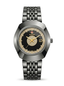 Titan Series | Black Dial Watch | Gunmetal Bracelet | Diamond Edition