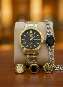 Archronx Monarch Luxury Men’s Watch – Free Bracelet & Ring